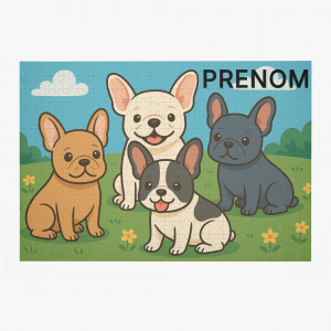 Puzzle personnalisé - Bouledogues français