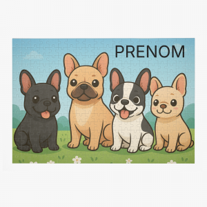 Puzzle personnalisé - Bouledogues français