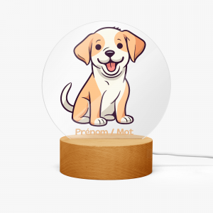 Lampe déco chien