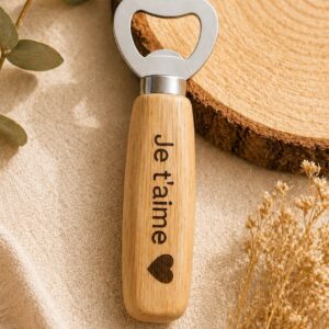Décapsuleur en bois personnalisé