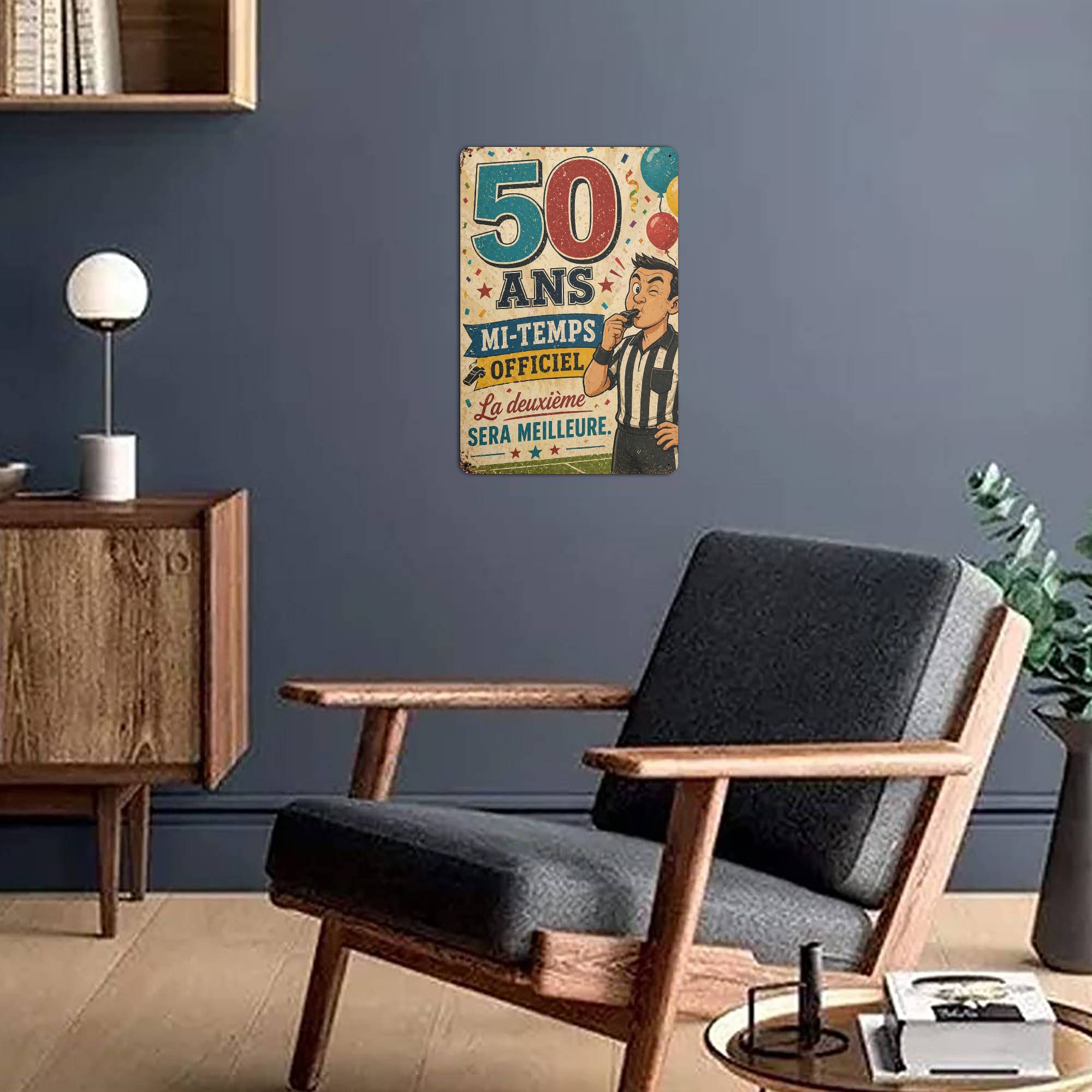 Plaque en métal – 50 ans