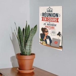 Plaque en métal - Réunion