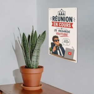 Plaque en métal - Réunion