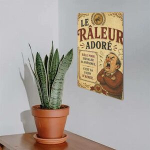 Plaque en métal - Raleur