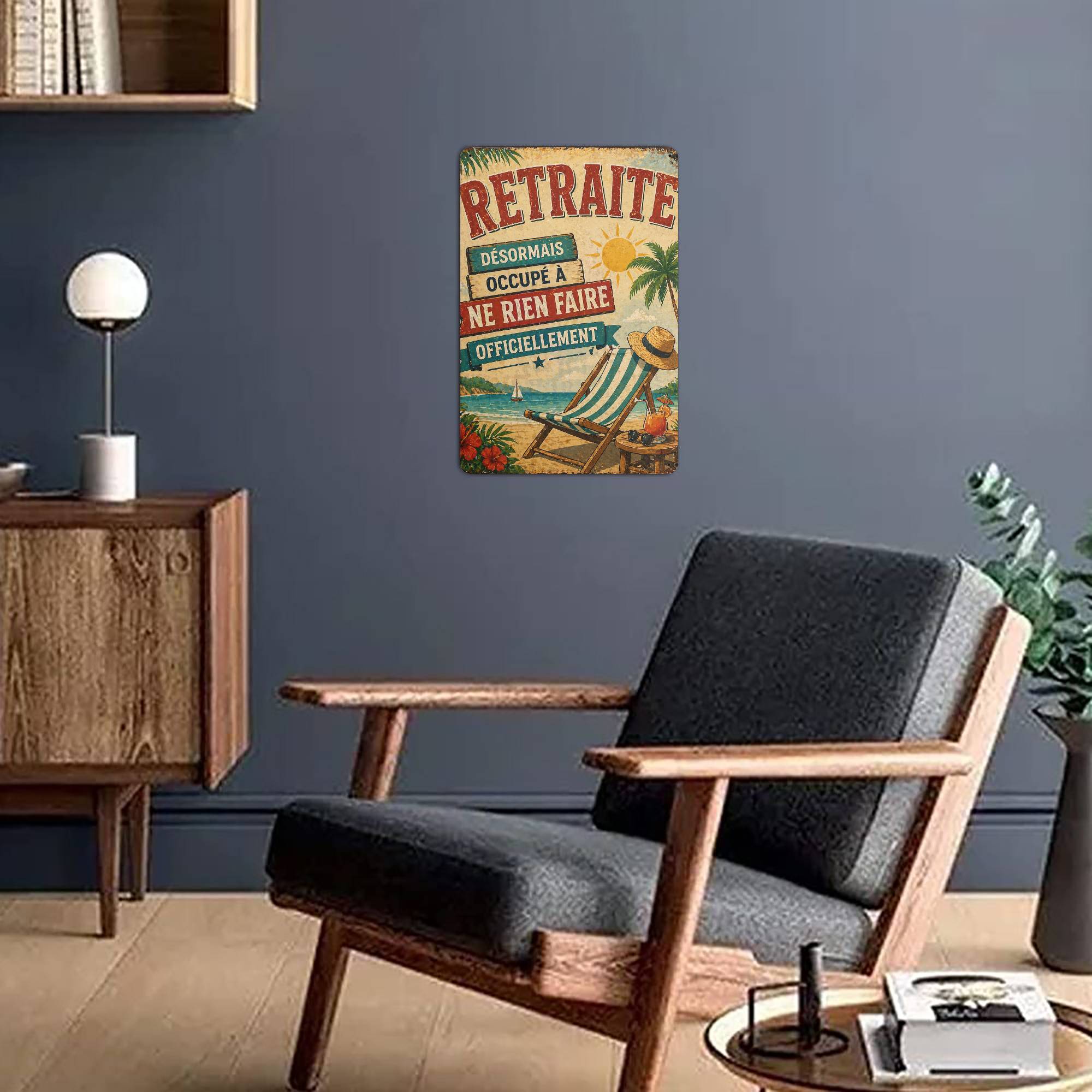 Plaque en métal – Retraite