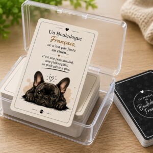 Jeu de Cartes « Les Pensées du Bouledogue Français » – Version Standard