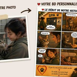 Votre histoire racontée en bande dessinée