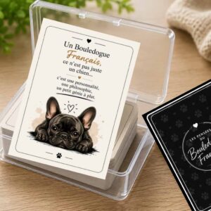 Jeu de Cartes « Les Pensées du Bouledogue Français » – Version Express