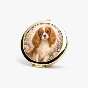 Miroir de poche rond Cavalier King Charles 1