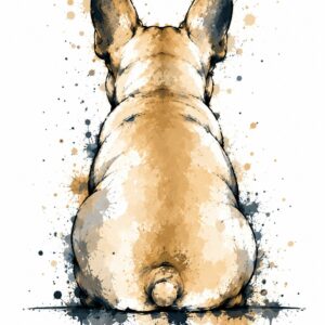 Affiche Bouledogue Français – Illustration