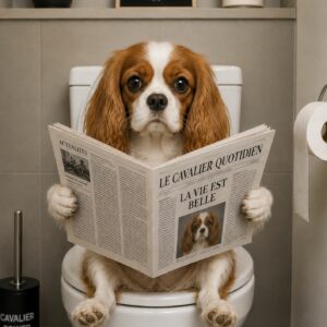 Affiche Cavalier King Charles – Toilettes