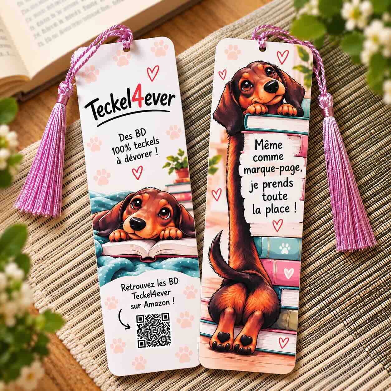 Marque-page Teckel4ever – Création artisanale